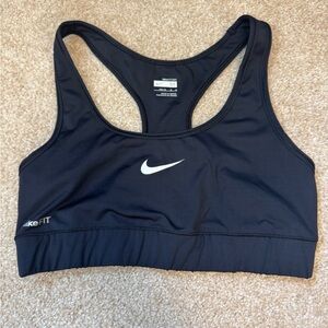 Nike Black Sports Bra with Racerback Design